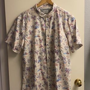 Quicksilver Hawaiian Print Shirt